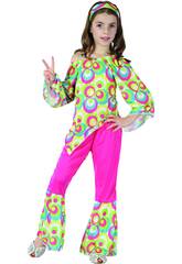 Disfraz Hippie Ni�a Talla M