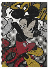 Cahier A4 80 feuilles a carreaux Mickey Escape