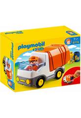 Playmobil 1.2.3 Camión de Basura 6774