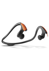 Energy Earphones Running One Neon Orange