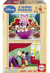 Puzzle 2X9 Mickey Mouse Club House Educa 13467