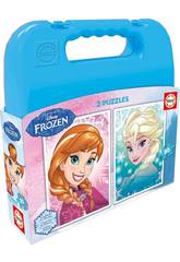 Puzzle 2 x 20 La Reine des Neiges 25 x 25 cm Educa 16511
