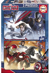 Puzzle Junior 2x100 Capital America: Civil War